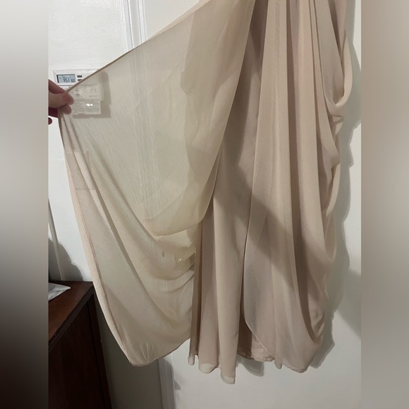NWT Strapless Chiffon Bridesmaid Dress with Swag Skirt size 6 STYLE# F19… - Picture 5 of 13